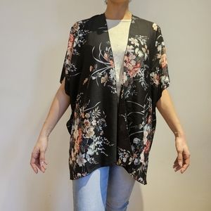 💥2for25 Kimono black floral